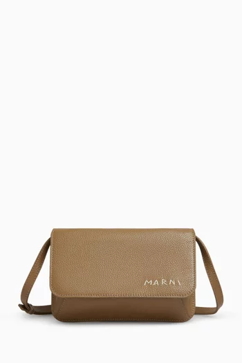 حقيبة كتف بتطريز يدوي جلد