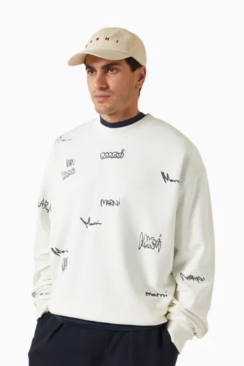 Logo Baseball Hat in Cotton