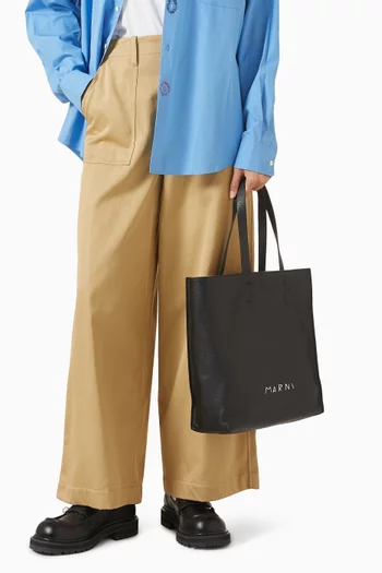Large Museo Soft Tote Bag in Leather