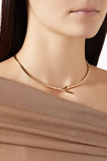 Serpenti Viper Necklace in 18kt Gold