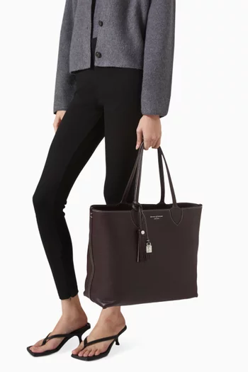 Large Hudson Tote Bag in Pebbled Leather