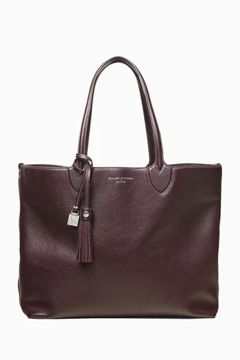 Large Hudson Tote Bag in Pebbled Leather
