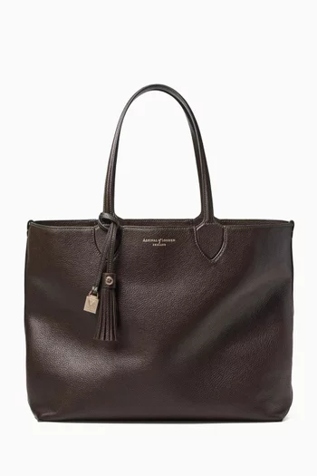 Large Hudson Tote Bag in Pebbled Leather