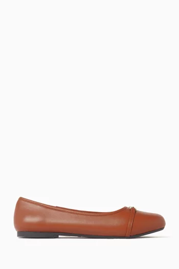 Love Ballerina Flats in Leather