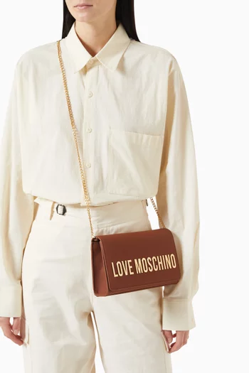 Small Crossbody Bag in Faux Leather