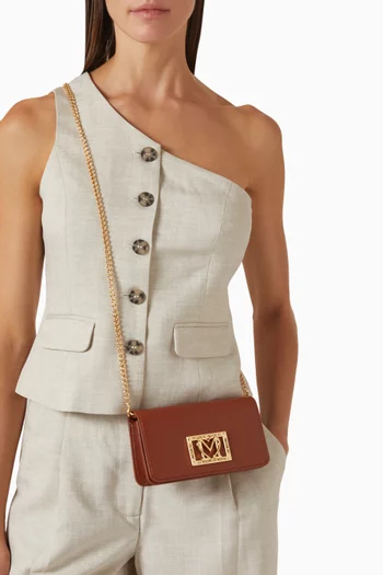 Small Locked In Crossbody Bag in Faux Leather