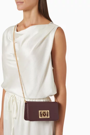 Small Locked In Crossbody Bag in Faux Leather