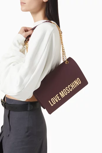 Bold Love Shoulder Bag in Faux Leather