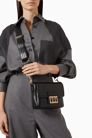 Small Locked In Crossbody Bag in Faux Leather