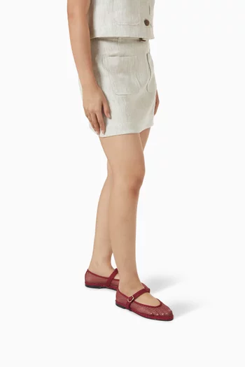 Isabella Ballet Flats in Mesh