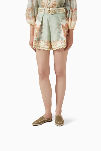 حذاء مفتوح برونا كتان