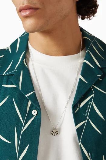 Bee Pendant Necklace in Sterling Silver