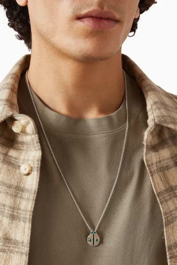 Bug Pendant Necklace in Sterling Silver