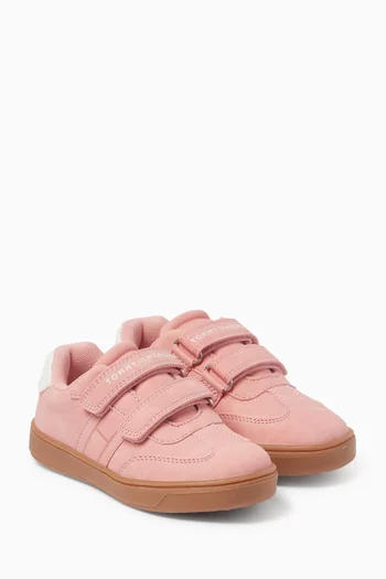 Logan Velcro Sneakers in Faux Suede