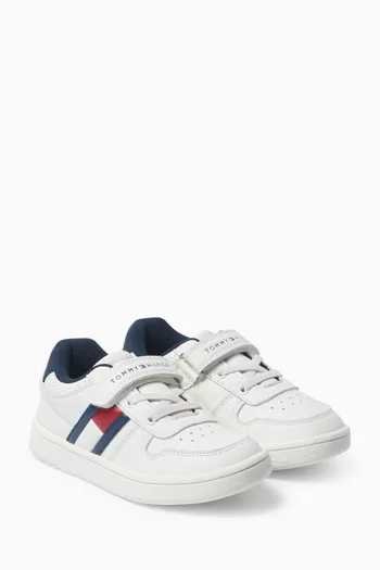 Skyler Flag Low-cut Sneakers in Faux Leather