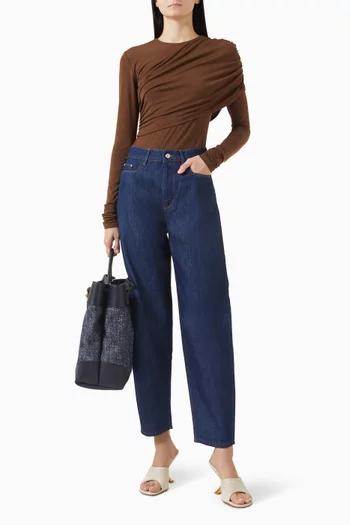 Eva Draped Top in Jersey