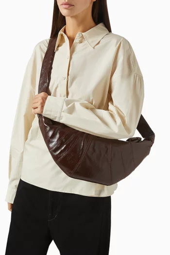 Medium Croissant Bag in Leather