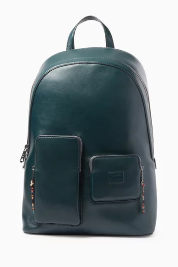 Logo Backpack in Leather