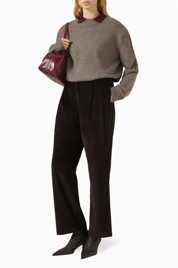 Rafaela Padded Sweater in Wool Blend