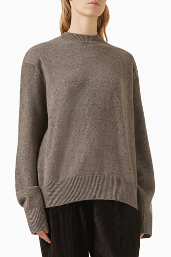 Rafaela Padded Sweater in Wool Blend