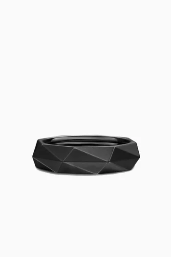 خاتم بتصميم متعدد الأوجه تيتانيوم