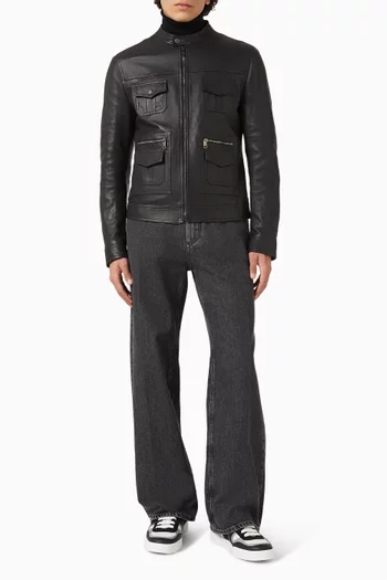 جاكيت بايكر جلد