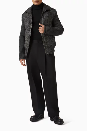 جاكيت بنقشة هاوندزتوث منسوج