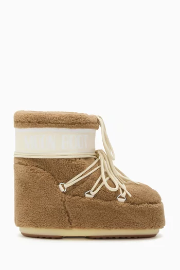 Icon Low Boots in Fleece