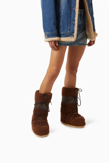 Icon Knee High Boots in Fleece