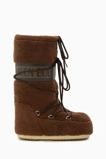 Icon Knee High Boots in Fleece