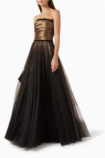 Febbraio Gown in Taffeta & Tulle