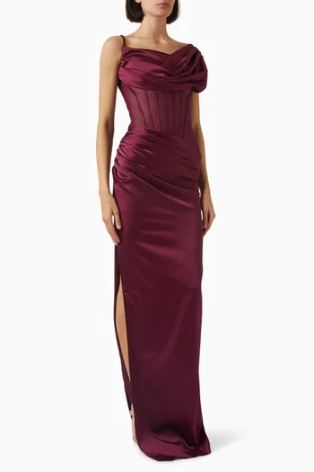 Gennaio Corset Dress in Tulle & Satin
