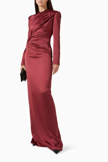 Oggi Gown in Satin