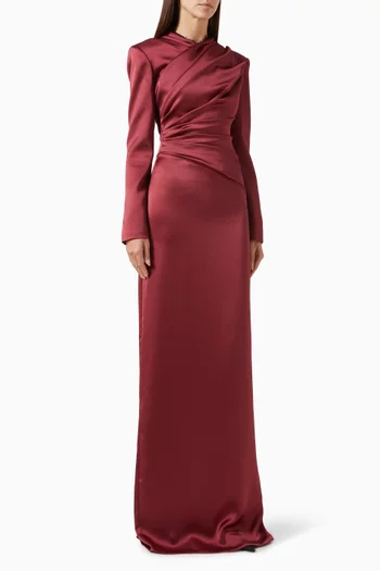 Oggi Gown in Satin