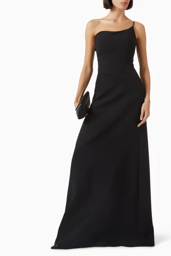 Domanica Dress in Chiffon & Crepe