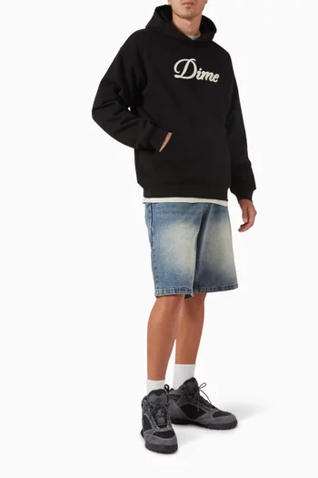 Cursive Logo Hoodie in Cotton-blend