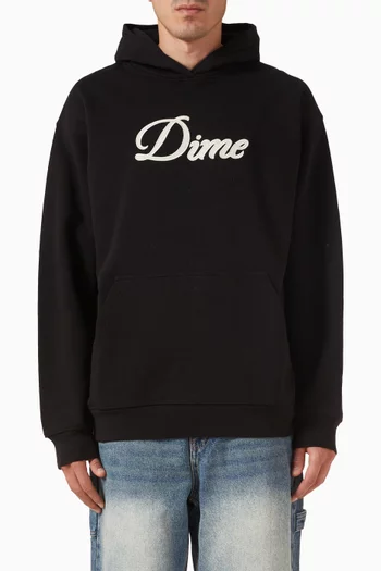 Cursive Logo Hoodie in Cotton-blend