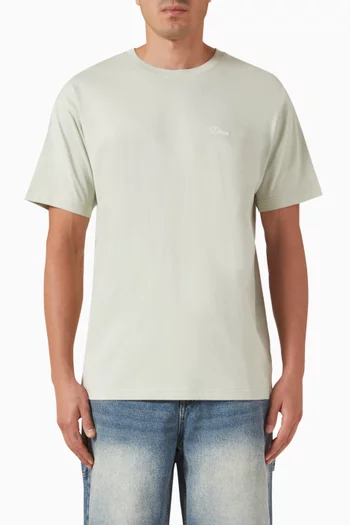 Cursive Small Logo T-shirt in Cotton