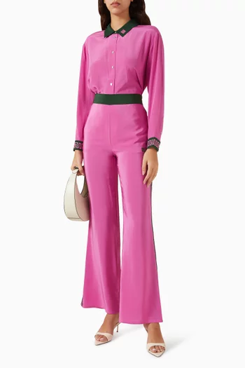 قميص فلورا بأكمام طويلة