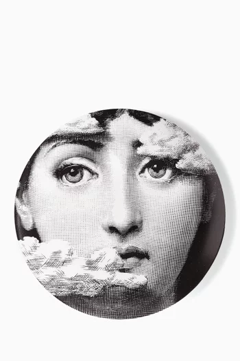 Tema e Variazioni N.139 Wall Plate in Porcelain