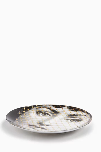 Tema e Variazioni N.78 Wall Plate in Porcelain