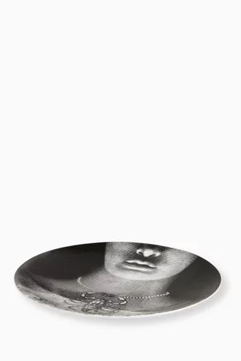 Tema e Variazioni N. 355 Wall Plate in Porcelain