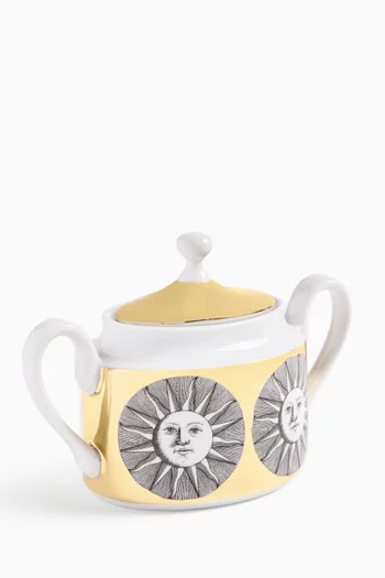 Sun Sugar Bowl in Porcelain