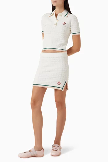 Mini Skirt in Boucle-knit