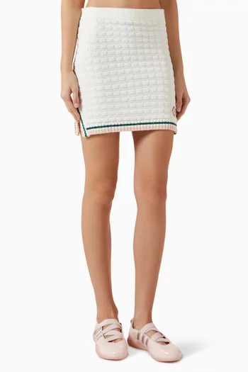 Mini Skirt in Boucle-knit