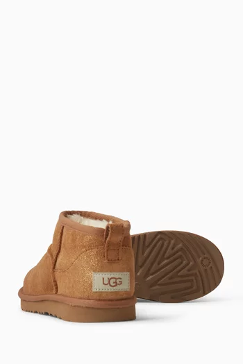 Classic Ultra Mini Dazzle Boots in Suede