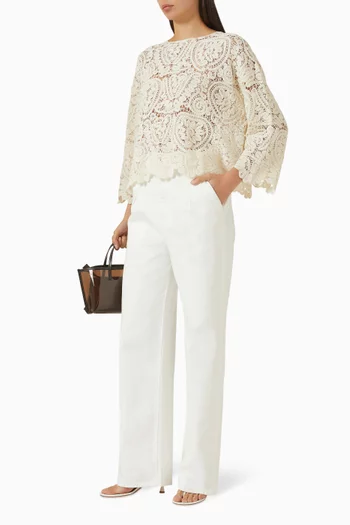 سترة ارولد بقصة مربعة حرير