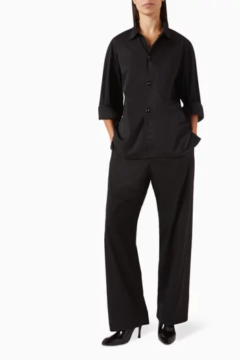 Pyjama Shirt in Cotton-satin