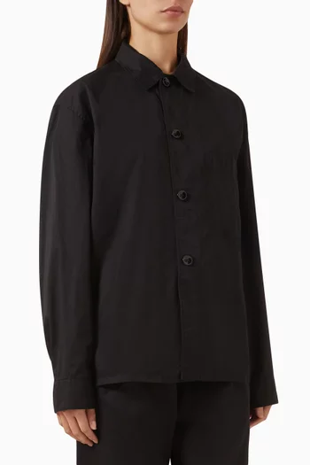 Pyjama Shirt in Cotton-satin