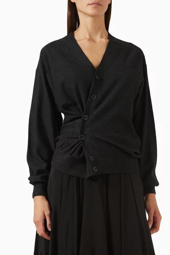 Twisted Cardigan in Merino Wool Blend